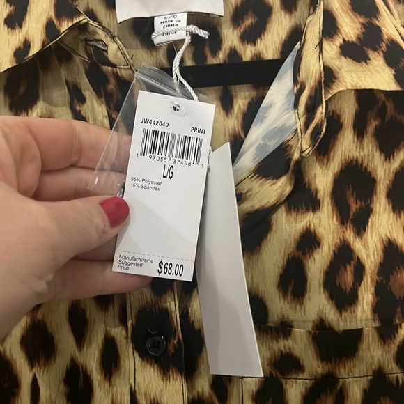 Beautiful silky leopard top- Jason Wu - Picture 3 of 7